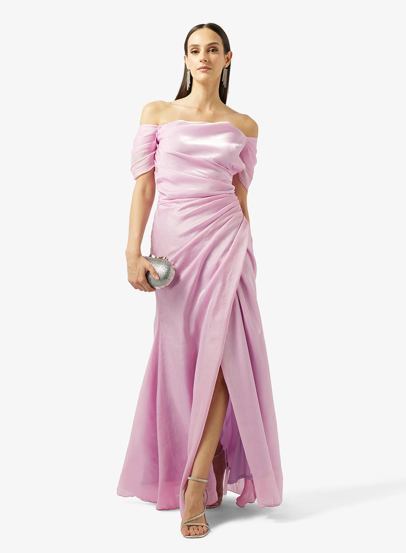 Namshi x Off Shoulder A-line Evening Gown - Image 5